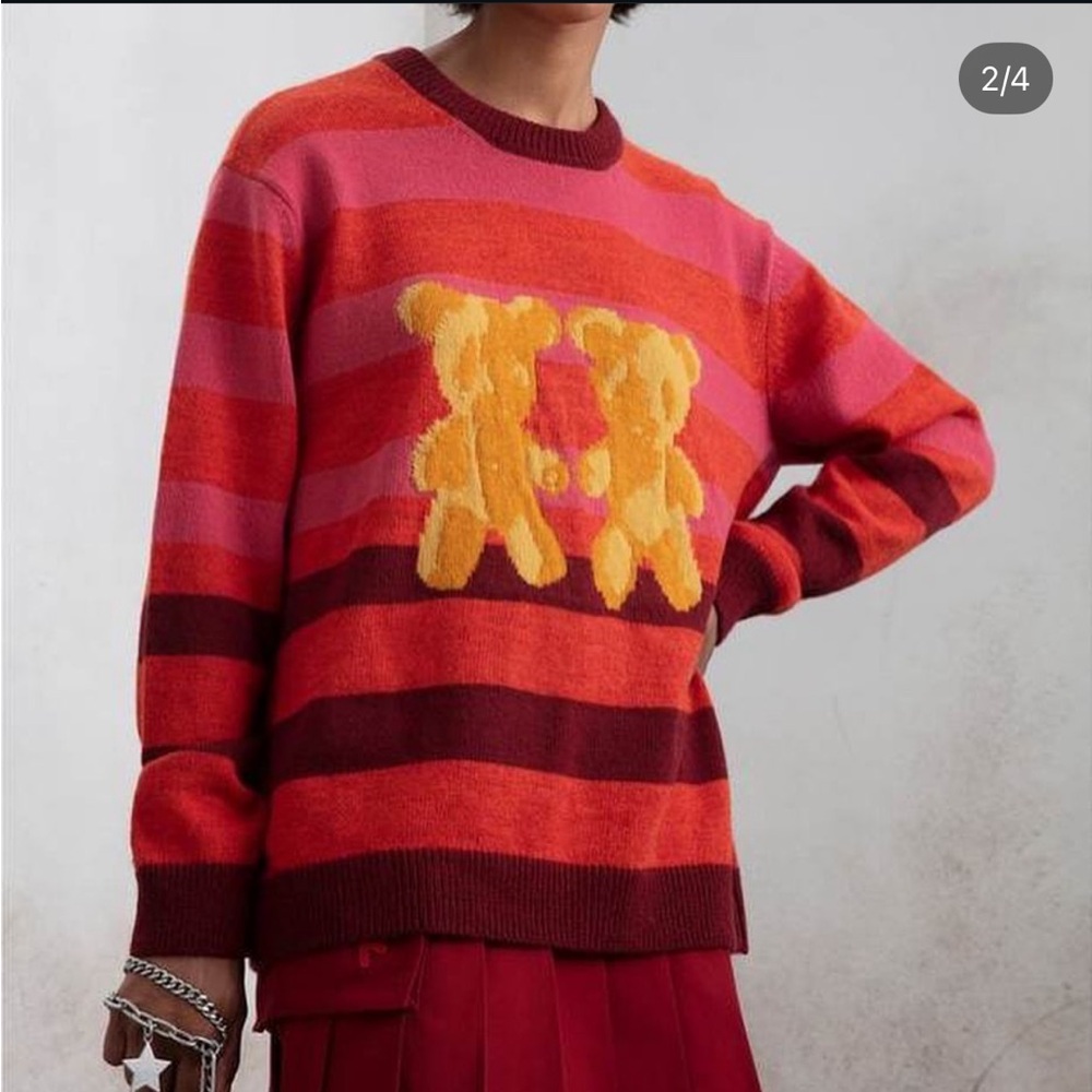 Heaven by Marc Jacobs Gradient Teddy Sweater NWT